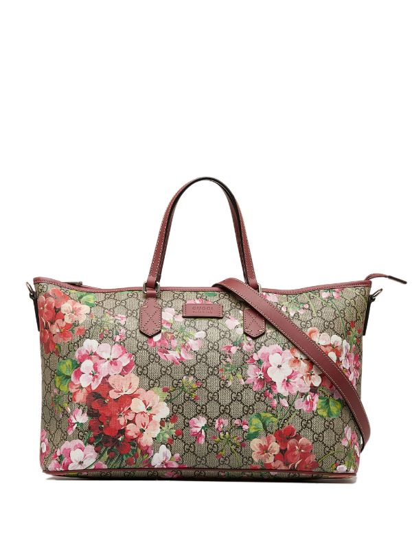 Gucci Blooms GG Supreme Top Handle Bag - Farfetch