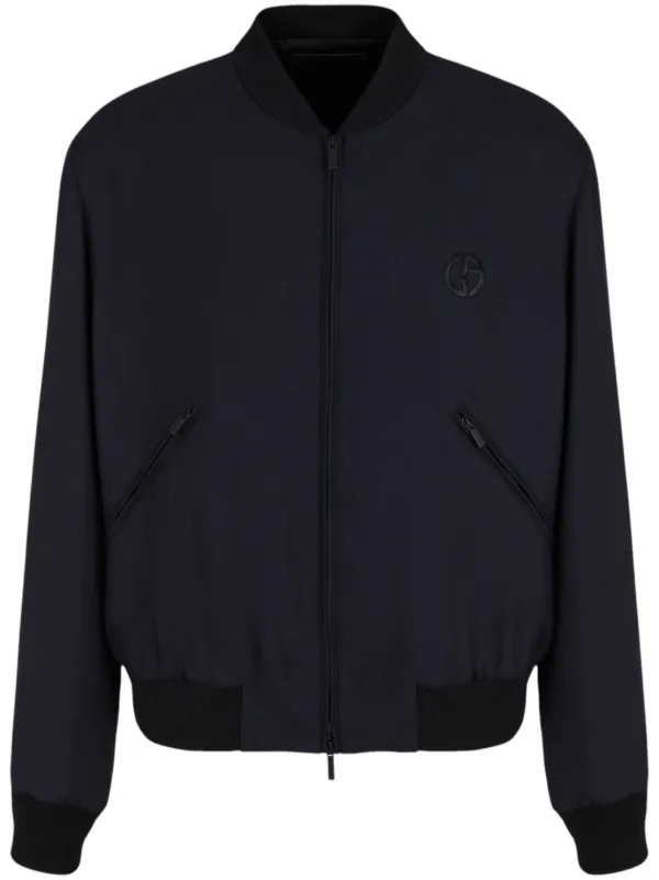 お歳暮 時期 Giorgio Armani カシミアブレンド ジャケット | ブルー ジャケット・アウター