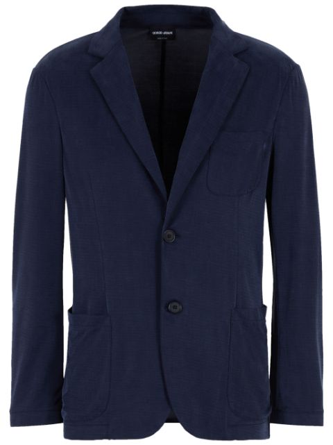 Giorgio Armani peak-lapels single-breasted blazer