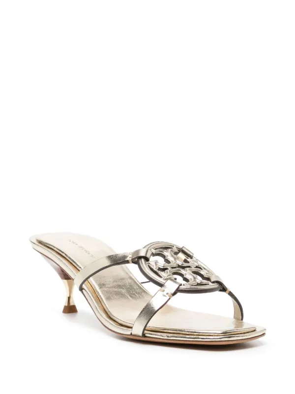 Metallic tory burch sandals sales