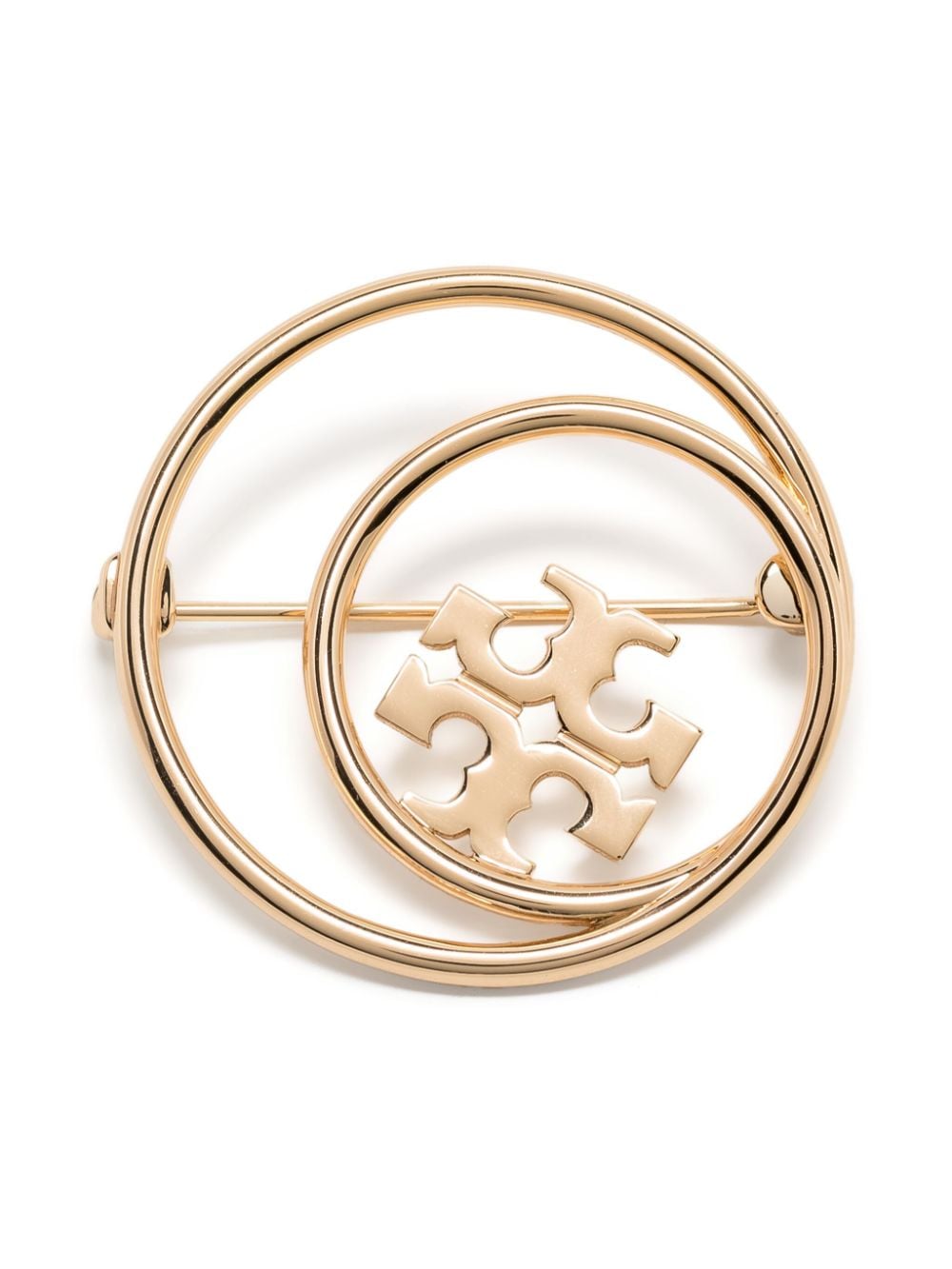 Tory Burch Miller Polished-finish Brooch In Gold