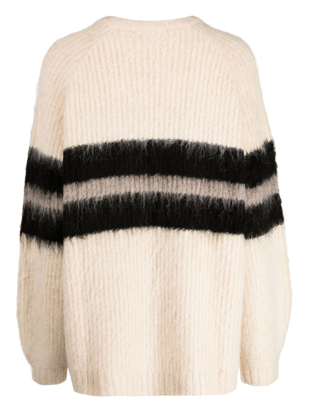 tout a coup brushed crew-neck jumper - Beige