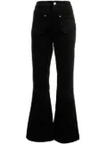 tout a coup flared corduroy trousers - Black