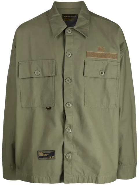 izzue flap-pocket cotton shirt