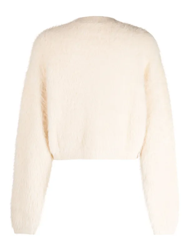 White fur cardigan new arrivals