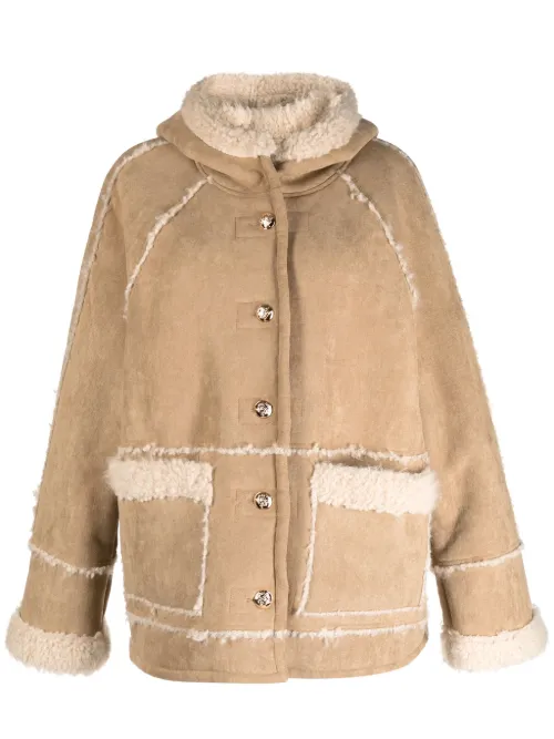 Veste en daim à capuche - tout a coup - Modalova