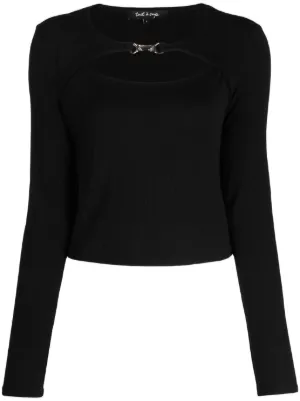 Versace Jeans Couture ロゴ ロングTシャツ | ブラック | FARFETCH JP