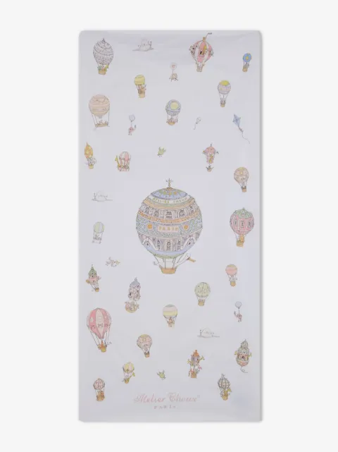 Atelier Choux Coperta con stampa mongolfiere