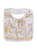 Atelier Choux Carousel organic cotton bib - White