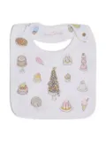 Atelier Choux Sweetie Pie organic cotton bib - White