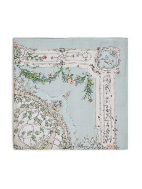 Atelier Choux illustration-print organic cotton blanket
