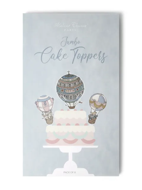 Atelier Choux *pack de doce toppings para pastel con estampado gráfico