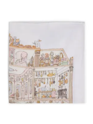 Atelier Choux Monceau Mansion ブランケット 99cm x 95cm | ブルー