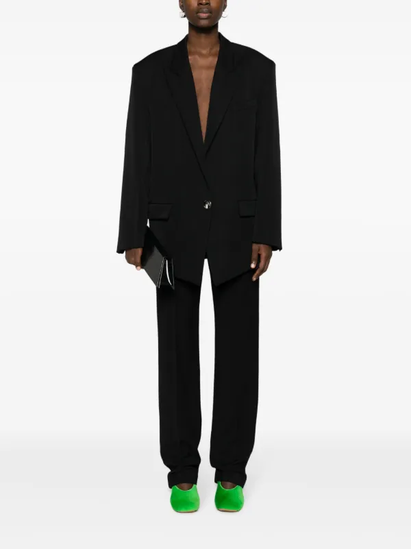 アウターその他 THE ATTICO Woman Blazer Black 247WCG63W046 100 THE ATTICO アティコ FW24 BLAZER / BLK - NUBIAN