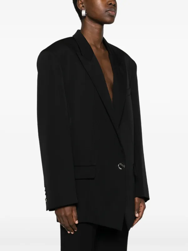 アウターその他 THE ATTICO Woman Blazer Black 241WCG61W046 100 The Attico - Blazer for Woman - Black - 247WCG63W046-100