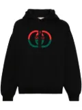 Gucci Interlocking G-print cotton hoodie - Black