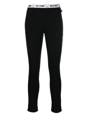 Black Triangle logo-patch cotton-blend jersey leggings