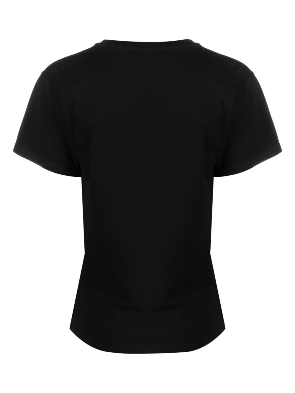 Moschino T-shirt met logopatch van stretchkatoen - Zwart