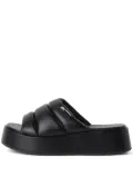 Karl Lagerfeld Puffa wedge slides - Black
