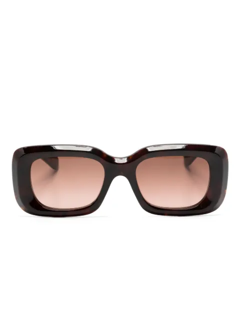 Chloé Eyewear logo-print rectangle-frame sunglasses