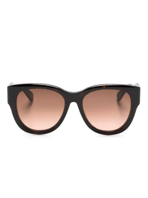 Chloé Eyewear Havana round-frame sunglasses CH0192S - 0