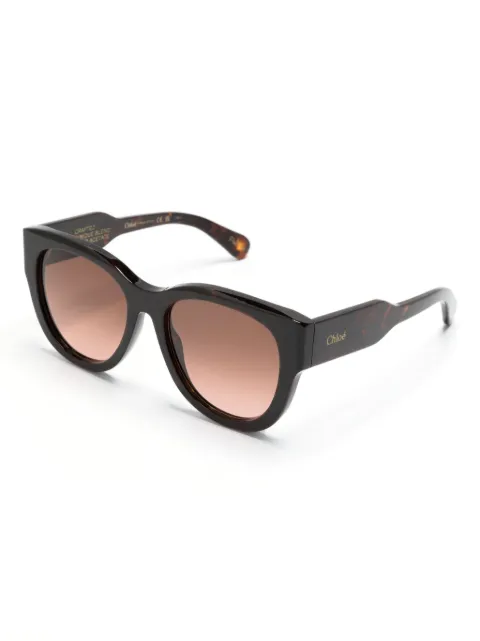 Chloé Eyewear Havana round-frame sunglasses CH0192S - 1