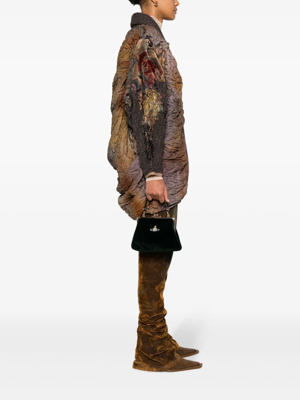 Vivienne Westwood Fluwelen tas - Groen