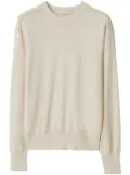 Burberry crew-neck wool jumper - Neutrals
