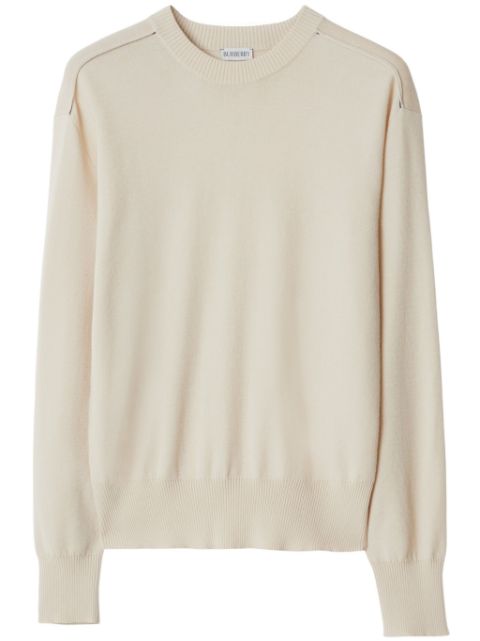 Burberry crew-neck wool jumper Men