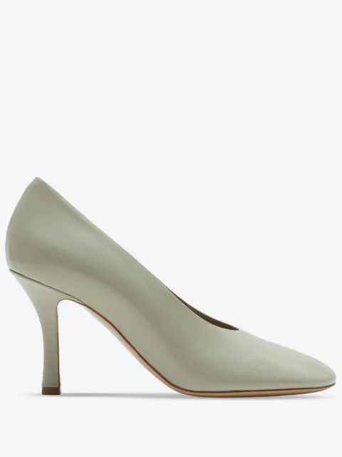 Burberry 85mm slip-on leather pumps