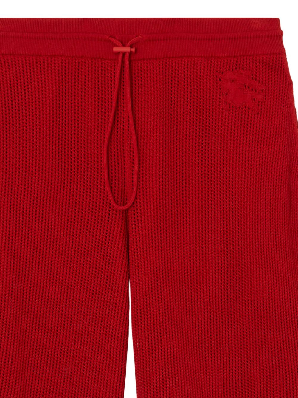 Burberry Shorts met mesh - Rood