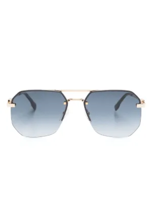 Palm Angels Eyewear Crystal オーバル サングラス | ゴールドトーン