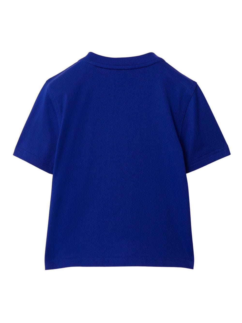 Shop Burberry Ekd Logo-patch Cotton T-shirt In Blue