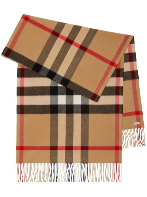 Burberry House check-pattern cashmere scarf Women