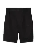 Burberry Kids Equestrian Knight-embroidered cotton shorts - Black