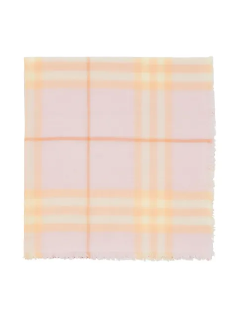Burberry check-print wool scarf 8080102 - 1
