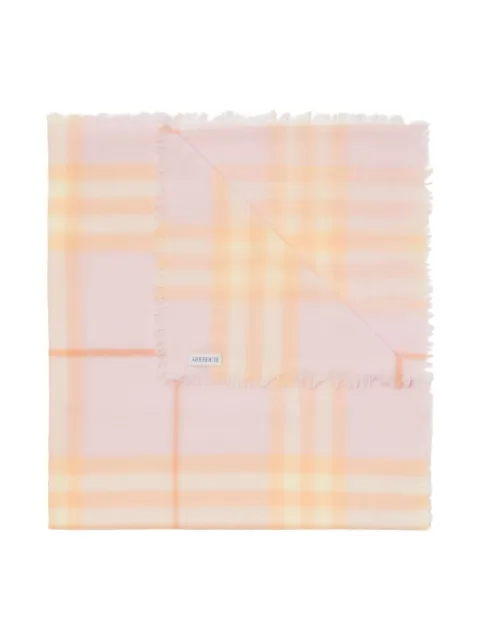 Burberry check-print wool scarf 8080102 - 2