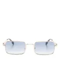 DSQUARED2 EYEWEAR engrave-logo rectangle-frame sunglasses - Gold