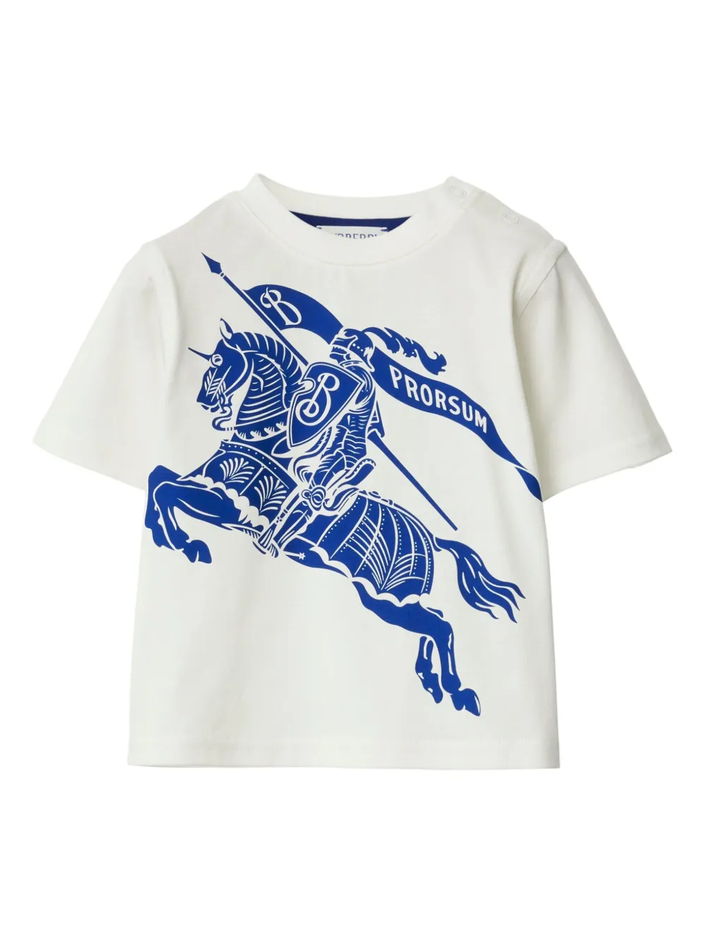 Burberry Kids Katoenen T-shirt Beige