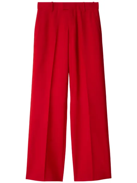 Burberry pressed-crease wool tailored trousers