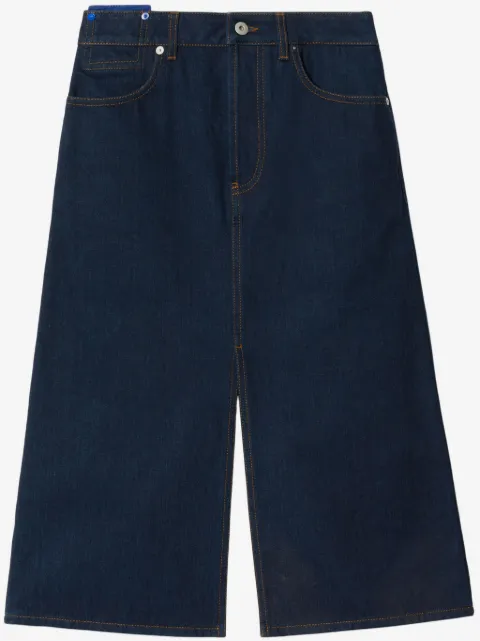 Burberry minijupe en jean Japanese à détail de patch