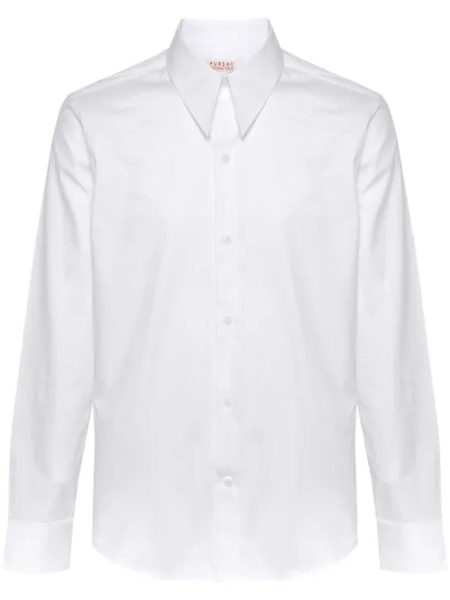 Chemise en coton à col pointu - FURSAC - Modalova