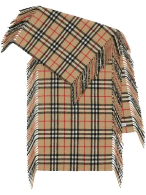 Burberry Equestrian Knight ウールポンチョ | ニュートラル | FARFETCH JP