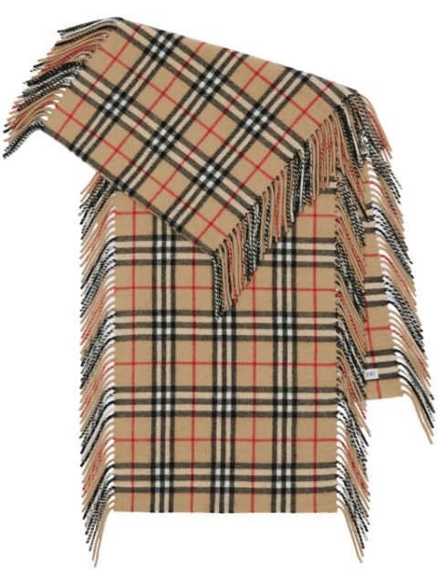 Burberry check-pattern cashmere scarf Men