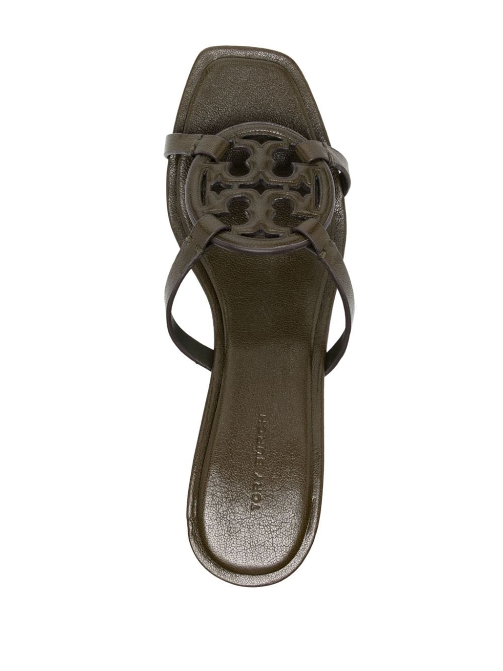 Tory Burch Geo Bombe Miller 55mm leather sandals Green