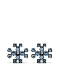 Tory Burch crystal-embellished stud earring - Blue