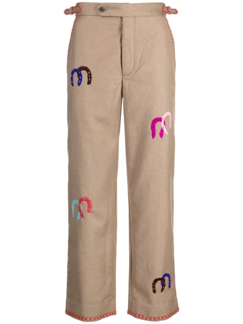 BODE Horseshoe straight-leg trousers