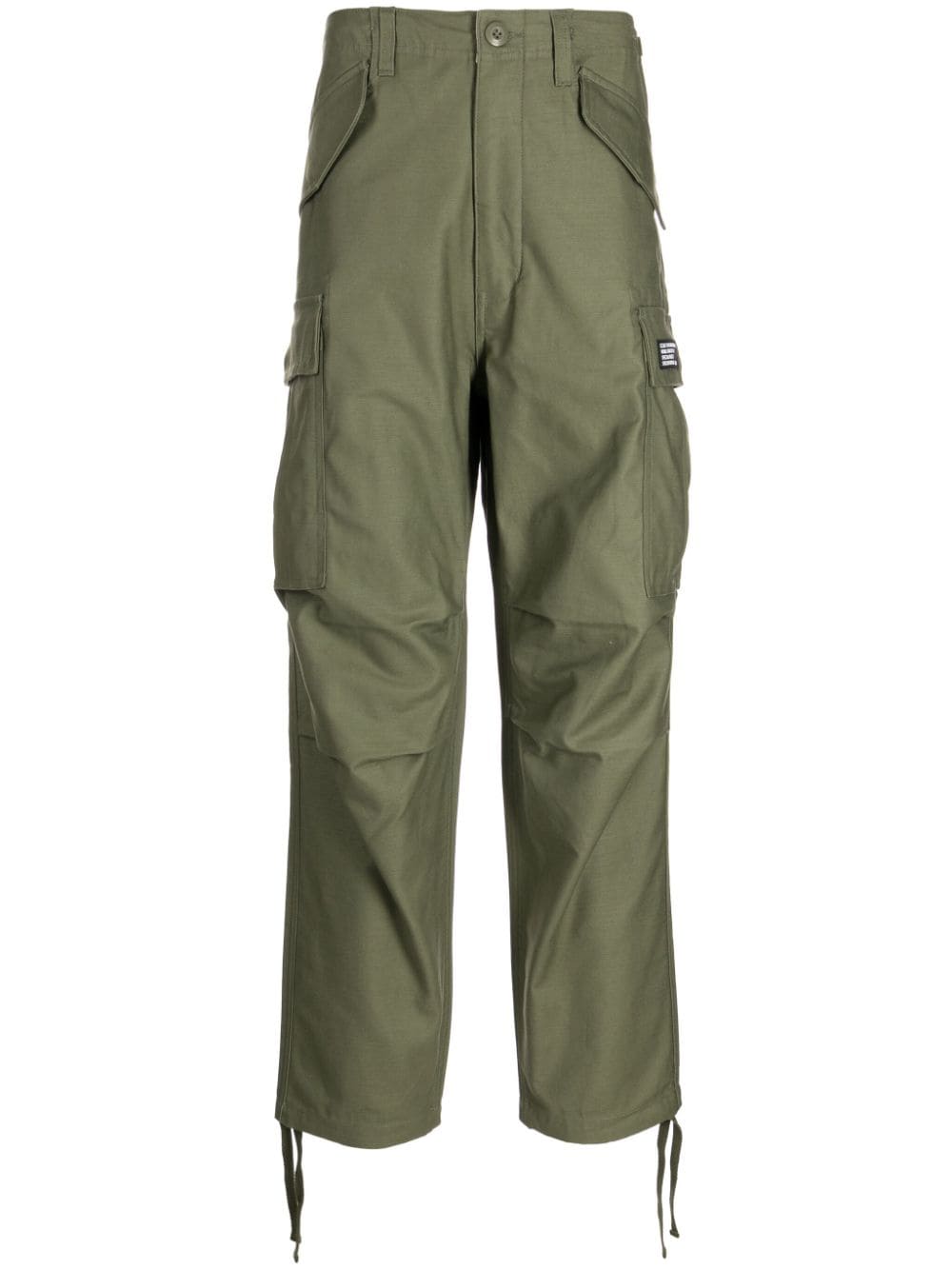 Izzue Straight cargo broek Groen