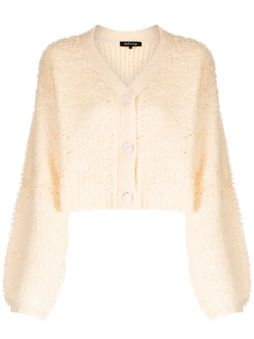 Cardigan crop en tweed - tout a coup - Modalova