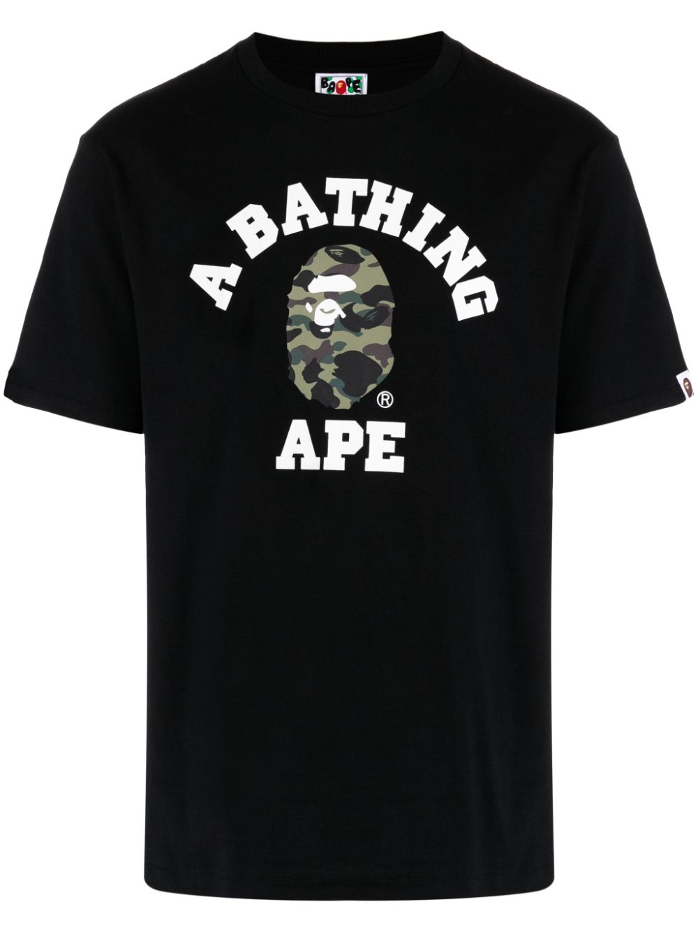 A BATHING APE T-shirt met print Zwart